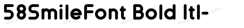 58SmileFont Bold Itl字体转换
